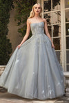 Enchanted Glamour: Shimmering Crystal Ribbon Gown for Unforgettable Occasions