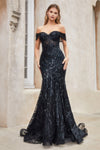 Enchanting Bridal: Shimmering Off-the-Shoulder Mermaid Gown for Unforgettable Moments