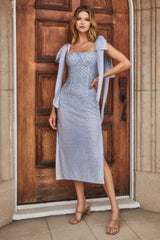 Divine Elegance: Captivating Latticework Gown for Unforgettable Moments