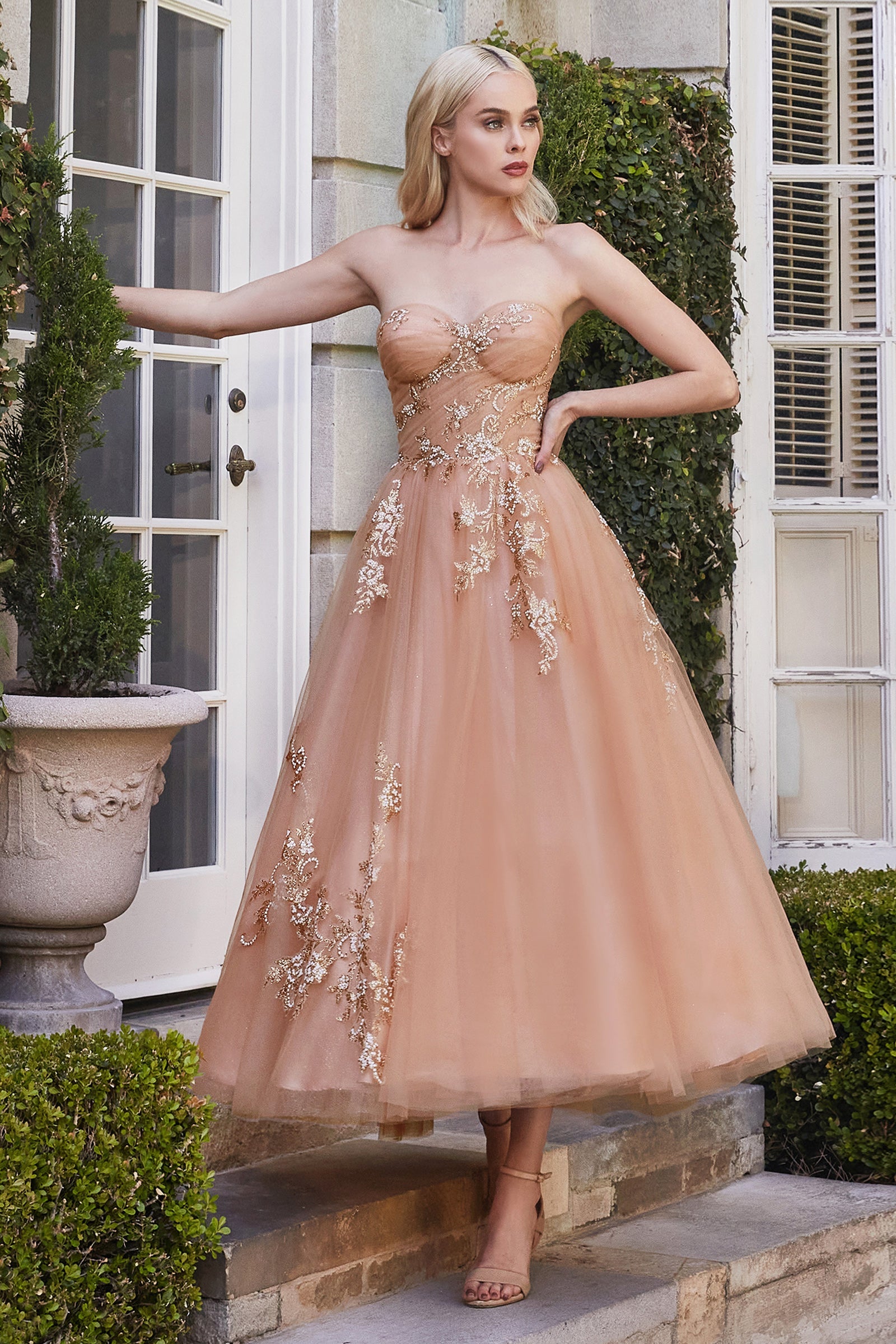 **Ethereal Embroidered Tulle Dress: A Timeless Masterpiece for Women**