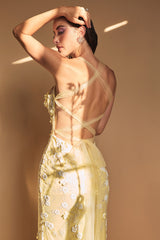 **Divine Couture's Enchanting 3D Floral Gown: A Symphony of Elegance and Glamour**