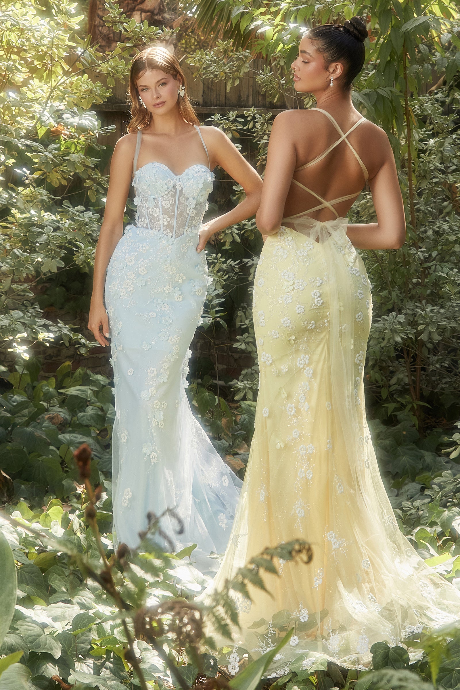 **Divine Couture's Enchanting 3D Floral Gown: A Symphony of Elegance and Glamour**