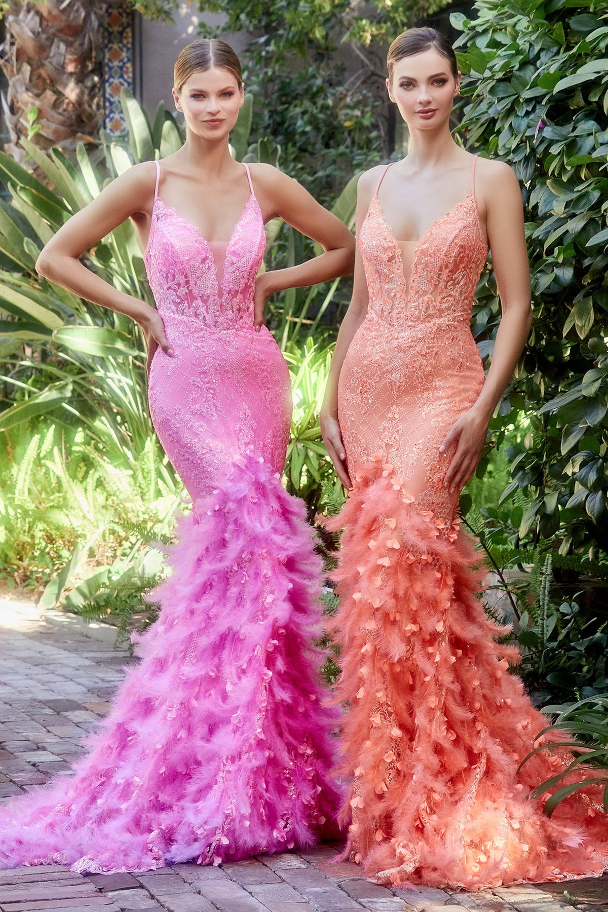 Allure's Enchanting Beaded Mermaid Dress: Adorned with Intricate Elegance