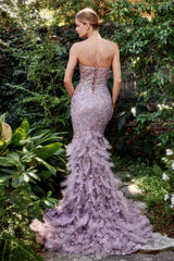 Divine Elegance: Embroidered Beaded Masterpiece for Enchanting Occasions