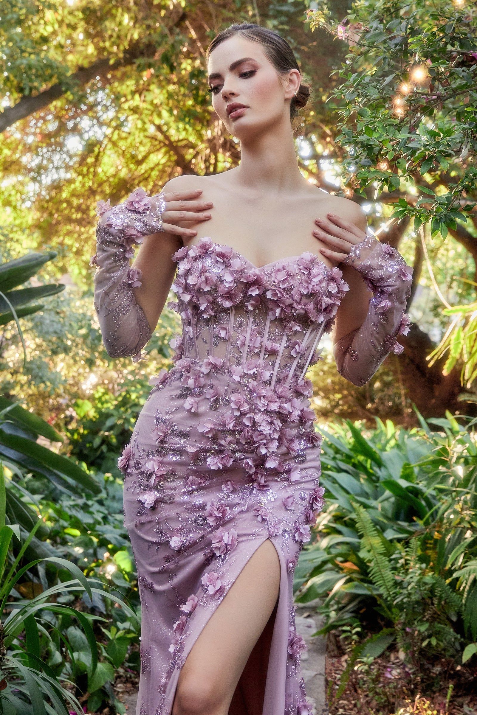 **Allure Bridal's Enchanting Beaded Gown: A Vision of Elegance and Glamour**