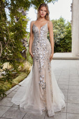 **Allure Bridal's Enchanting Sequined Lace Mermaid Gown for Unforgettable Moments**