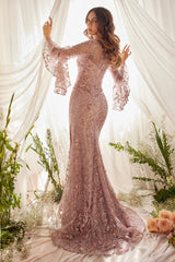 **Captivating Couture for Unforgettable Moments: Allure Couture's Shimmering Mermaid Gown**