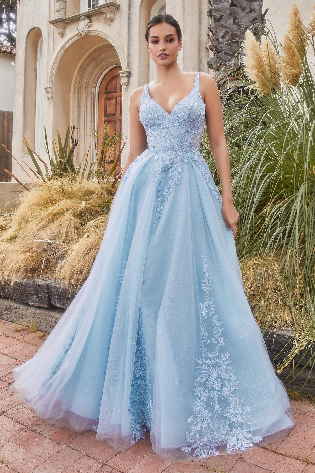 **Enchanted Elegance's Enchanting Lace Gown: A Vision of Grace and Allure**