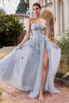 Ethereal Elegance: Shimmering Glitter Tulle Gown for Enchanting Occasions