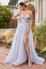 Enchanted Dreams: Shimmering Glitter Tulle Gown for Captivating Occasions