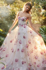 Allure Couture: Enchanting Sweetheart Gown with Rhinestone Embellishments