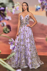 Enchanting Elegance Floral Masterpiece: Captivating Gown for Special Occasions