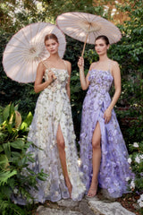 Enchanting Floral Symphony: Allure's Captivating Gown for Unforgettable Moments