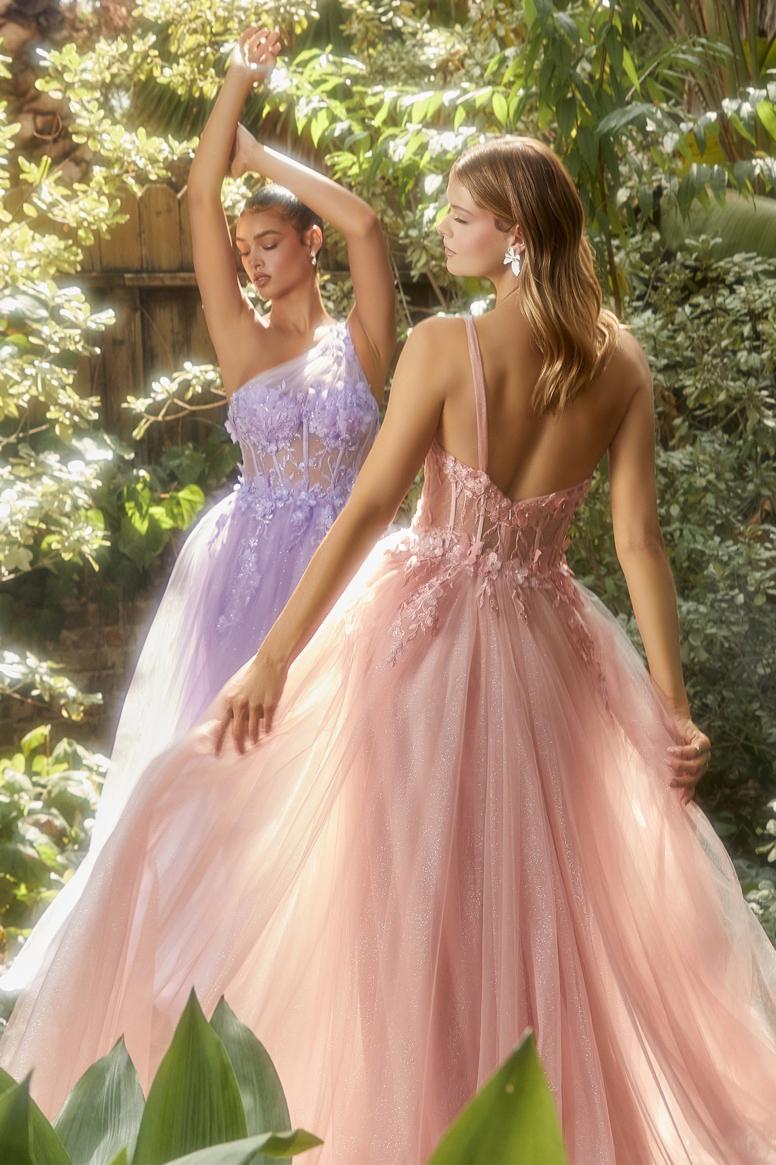 **Enchanted Elegance Butterfly Embroidered Gown: Captivating Glamour for Special Occasions**