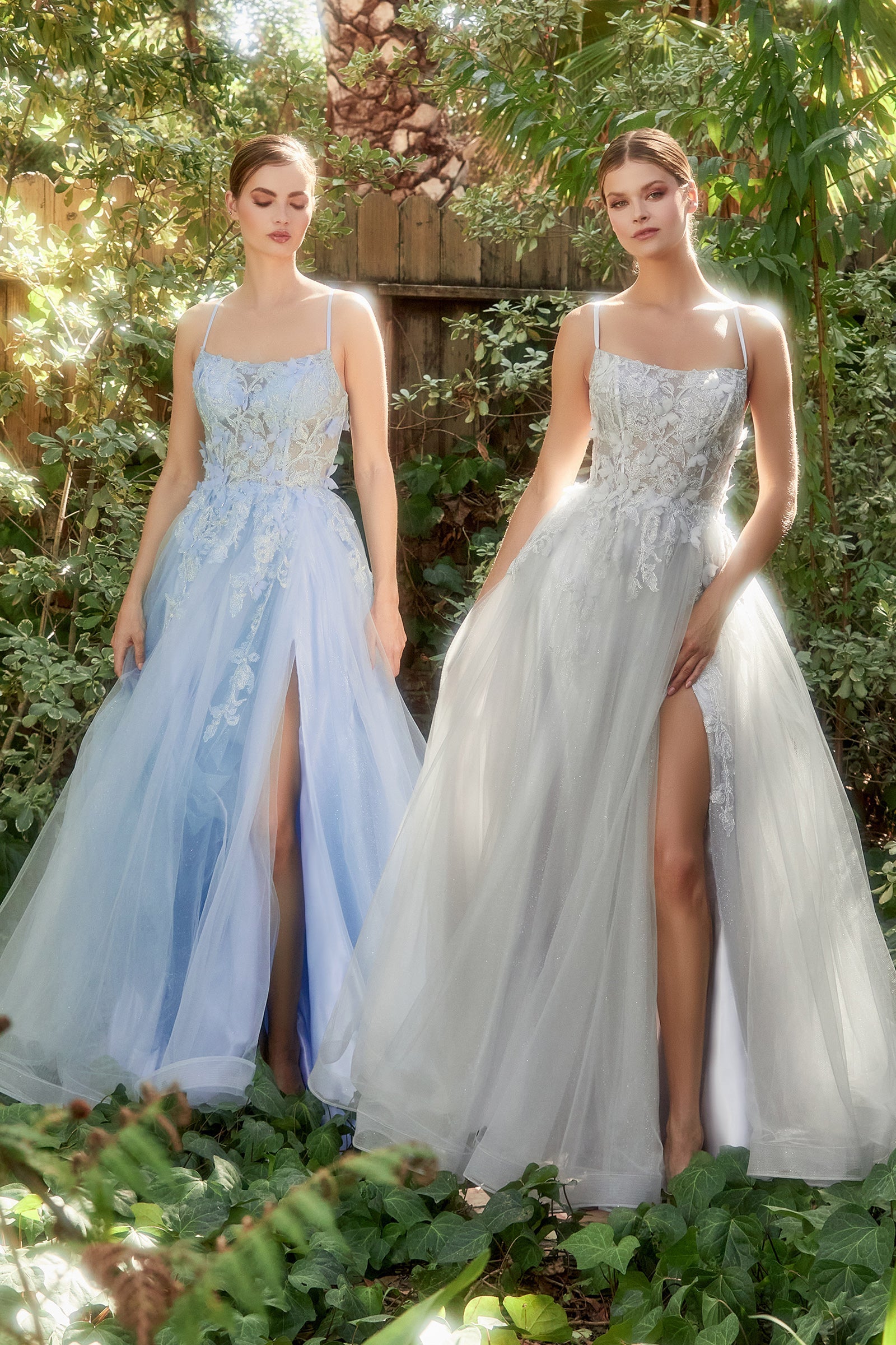 Enchanting Elegance: Butterfly Lace Embroidered A-Line Gown for Unforgettable Moments