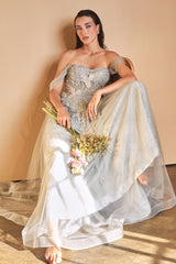 Enchanting Elegance: Beaded Embellished Gown for Special Occasions