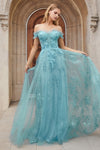 Allure Couture: Ethereal Floral AppliquÃ© Gown for Unforgettable Occasions