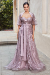 **Allure's Enchanting Beaded Ball Gown: A Timeless Masterpiece for Unforgettable Occasions**