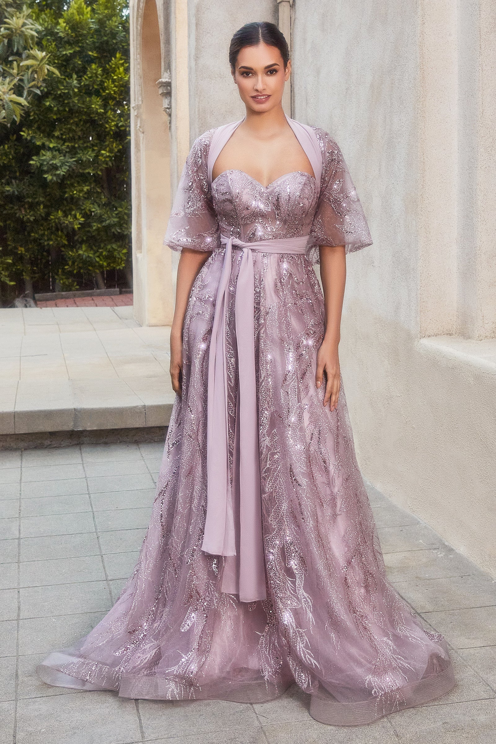 Enchanting Elegance: Captivating Leaf Beaded Gown for Unforgettable Occasions