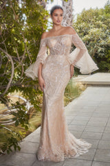 **Everlasting Elegance: Shimmering Sequined Evening Gown for an Enchanting Night**