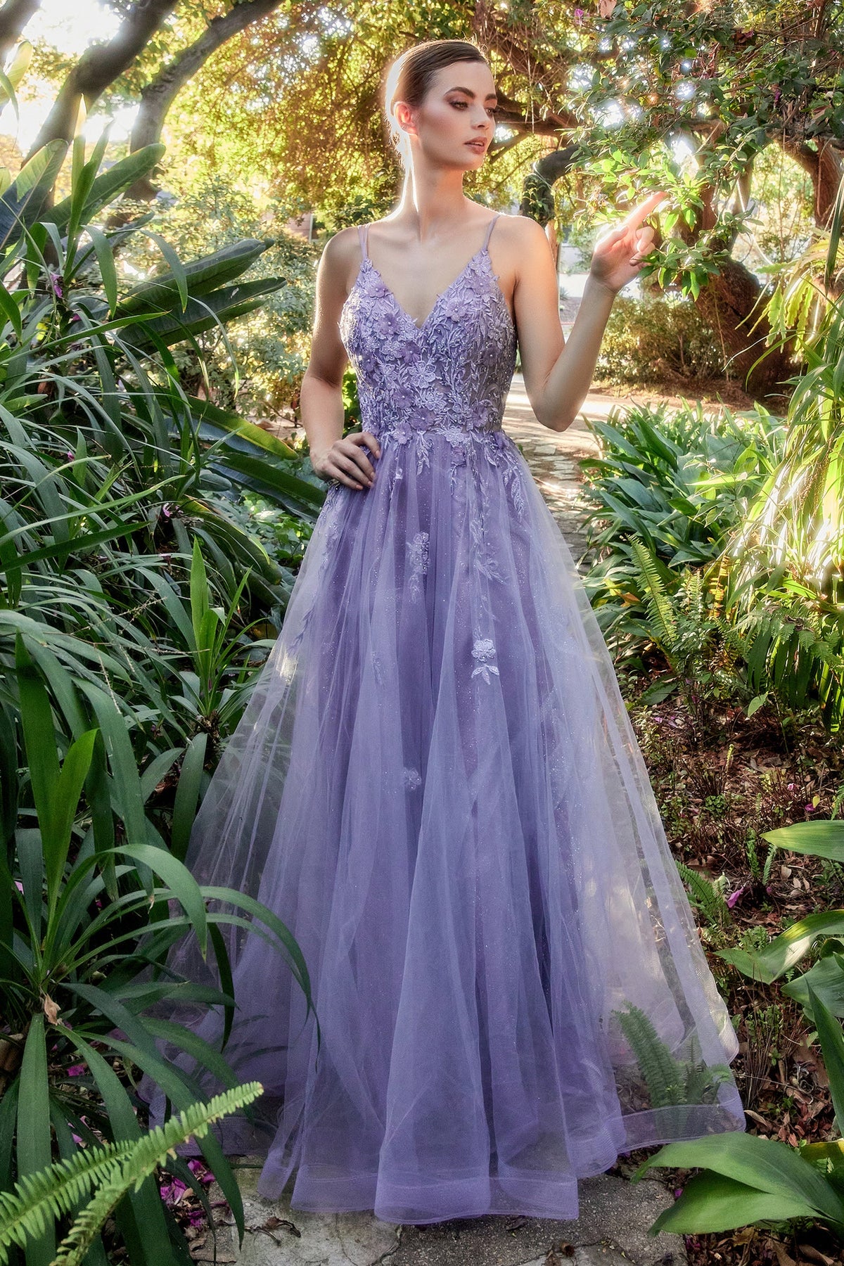 Enchanted Elegance: Ethereal Floral Applique Dress for Unforgettable Occasions