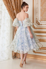 **Everlasting Elegance: Enchanting A-Line Gown with Detachable Sleeves for Unforgettable Occasions**