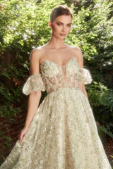 Enchanting Organza Fairytale Gown: A Dreamy Spell for Special Occasions