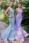 **Enchanting Elegance: 3D Floral AppliquÃ© Gown for Unforgettable Occasions**
