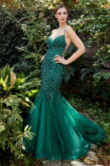 Enchanting Floral AppliquÃ© Gown: Embody Elegance at Formal Events