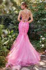 Enchanting Floral AppliquÃ© Gown: Embody Elegance at Formal Events