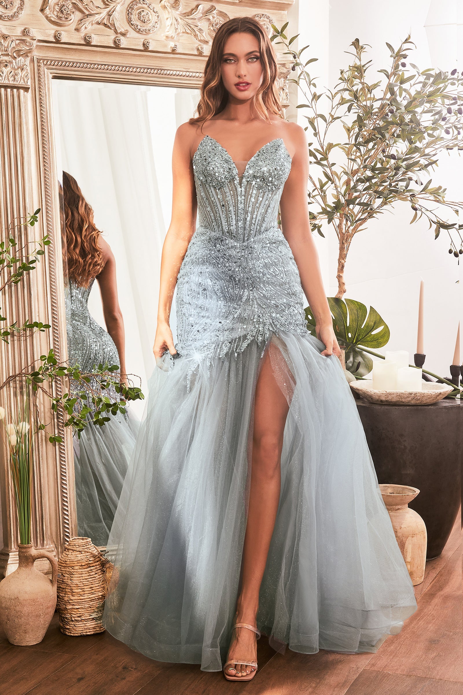 **Unveiling the Enchanting Cinderella Divine Strapless Sequin Mermaid Dress**