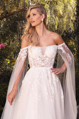 Captivating Bridal Elegance: Cinderella Divine A1080W