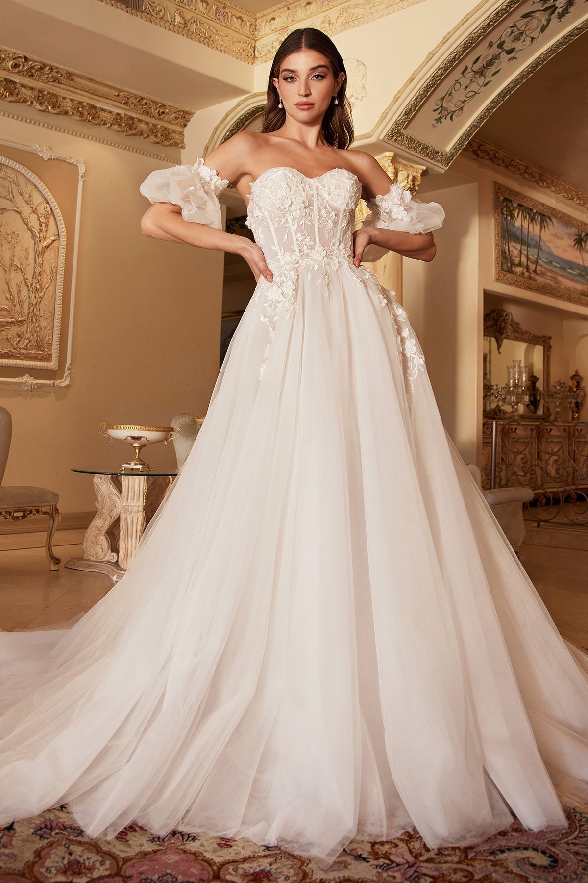 **Cinderella Divine A1103W: Ethereal Elegance for Your Enchanting Day**