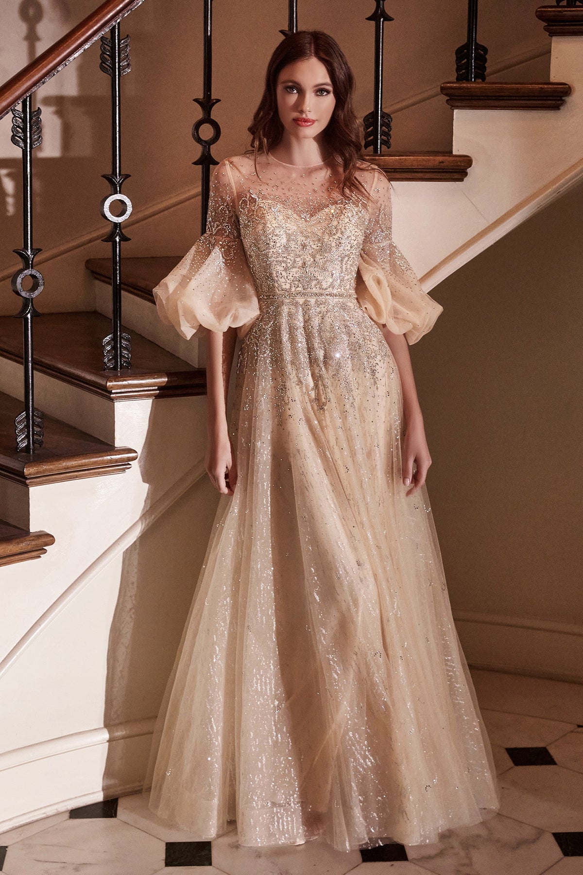 Captivate in Elegance: Cinderella Divine's Enchanting B703 Gown