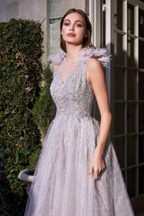 Cinderella Divine B704: Embroidered Elegance for Special Occasions