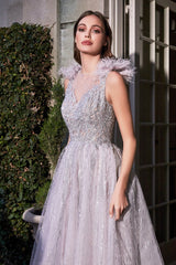 **Enchanting Elegance: Cinderella Divine B704 Evening Dress**