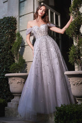 Cinderella Divine B713: Off-the-Shoulder Elegance for Unforgettable Occasions