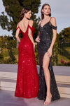 Captivating Sequined Sheath Dress by Cinderella Divine: Embrace Allure and Sophistication