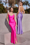 **Cinderella Divine's Captivating Cowl Neckline Gown for Unforgettable Occasions**