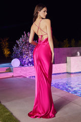 EnchantÃ©'s Ultra-Glamorous Long Satin Slip Gown: Elevate Your Style with Allure