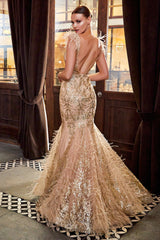 **Cinderella Divine's Enchanting Feather-Adorned Masterpiece for Elite Events**