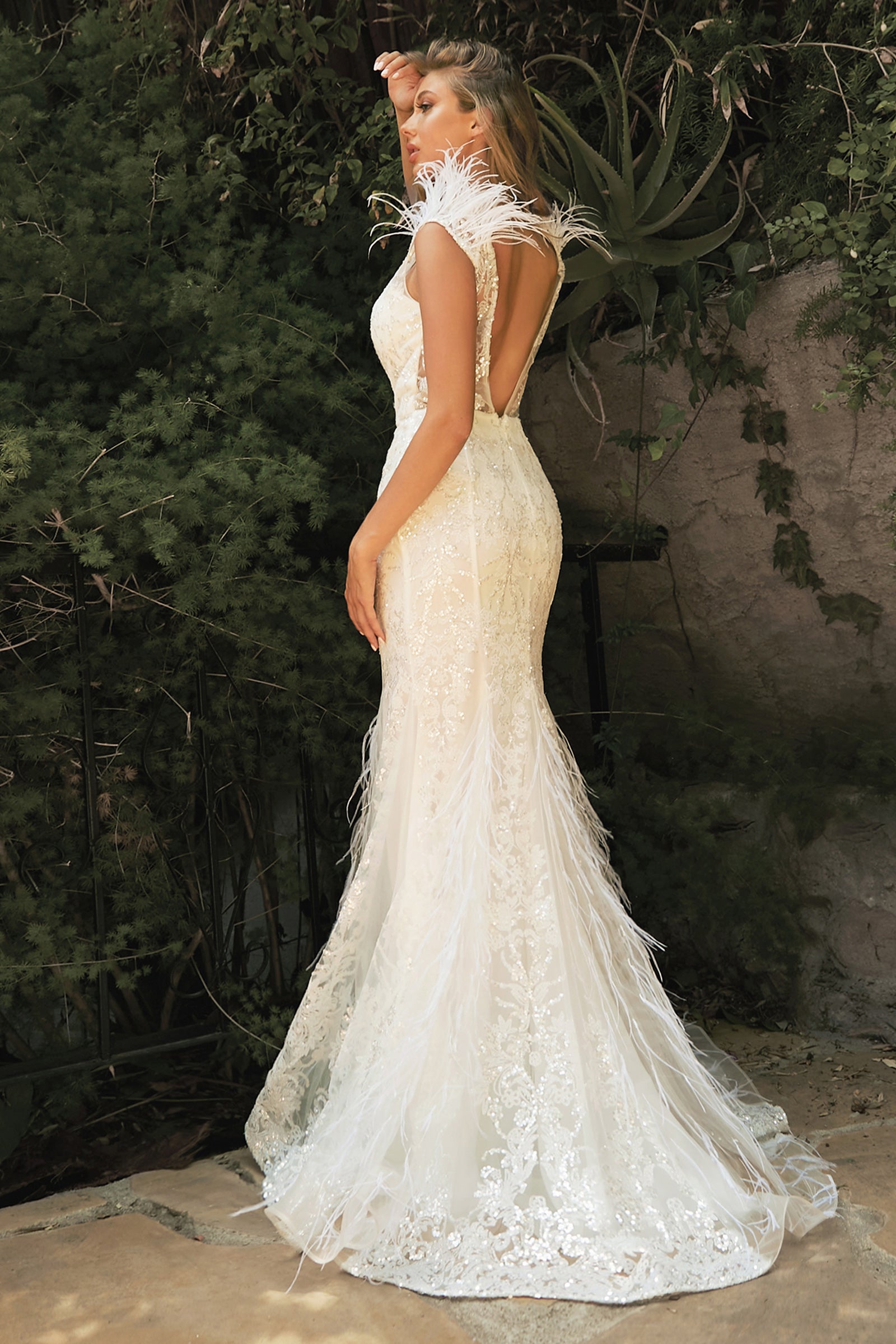 Cinderella Divine: Embroidered Bridal Gown for a Showstopping Entrance (C57W)