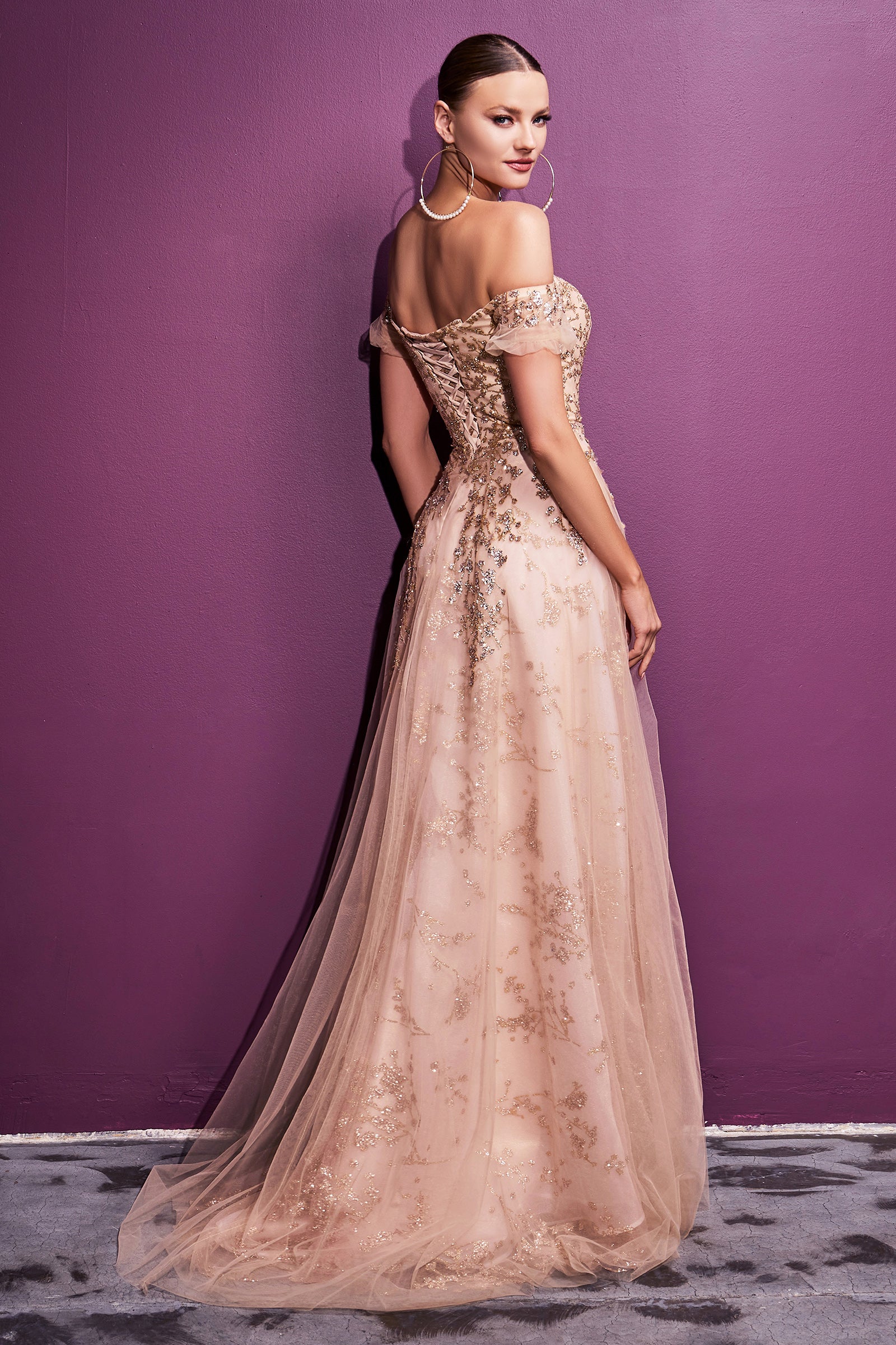 Cinderella Divine C73: Enchanting Off-the-Shoulder Gown for Special Occasions