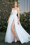 Enchanting Cinderella Divine Gown: Strapless Radiance for Special Occasions