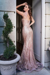 Cinderella Divine: Embellished Sheath Dress for Unforgettable Occasions
