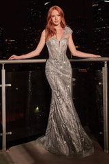 **Cinderella Divine's Enchanting Embellished Sheath Dress for Unforgettable Occasions**