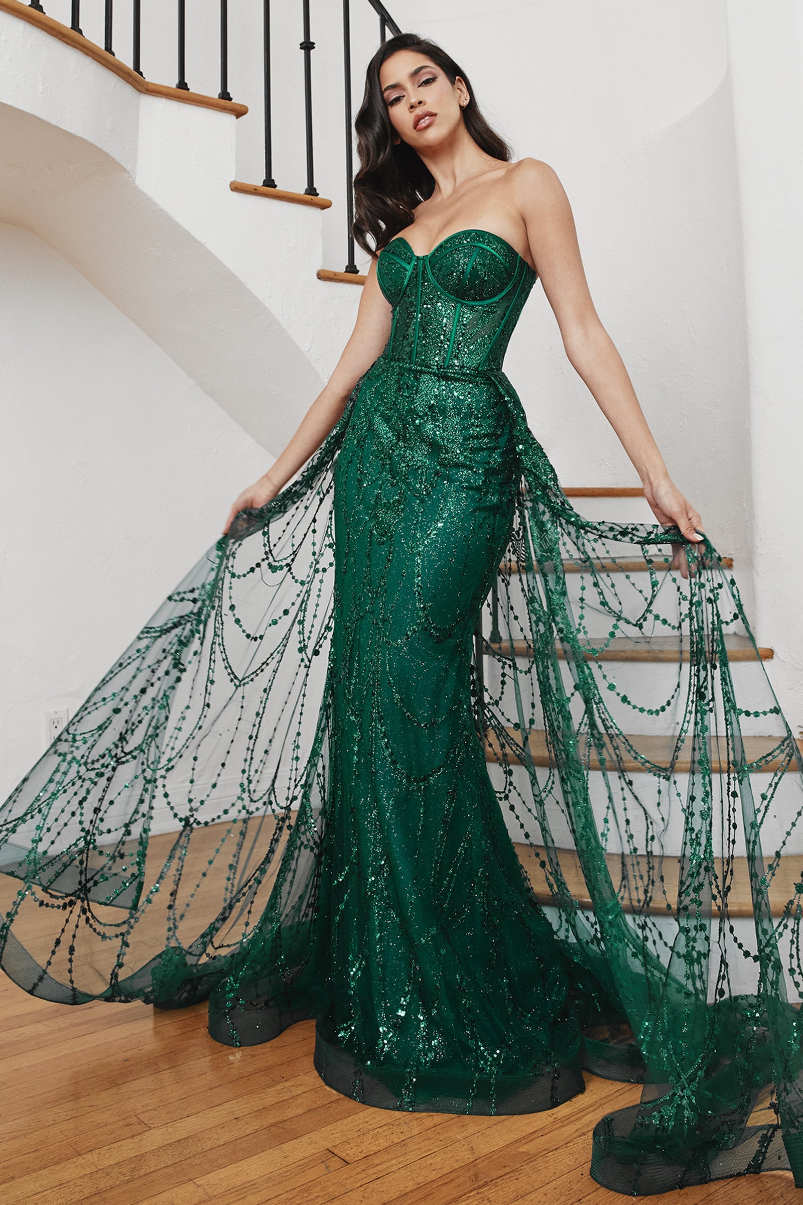 **Enchanted Elegance: Cinderella Divine CB095 Gown for Royal Occasions**