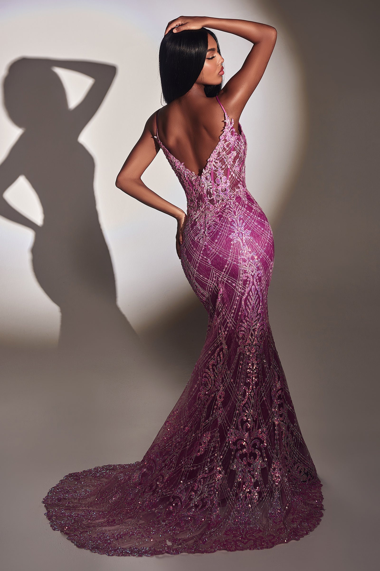 Captivating Curves in Cinderella Divine's Enchanting Mermaid Gown