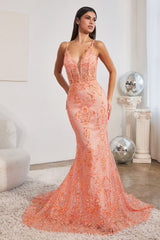 Shimmering Elegance: Cinderella Divine's Captivating CC2189 Gown