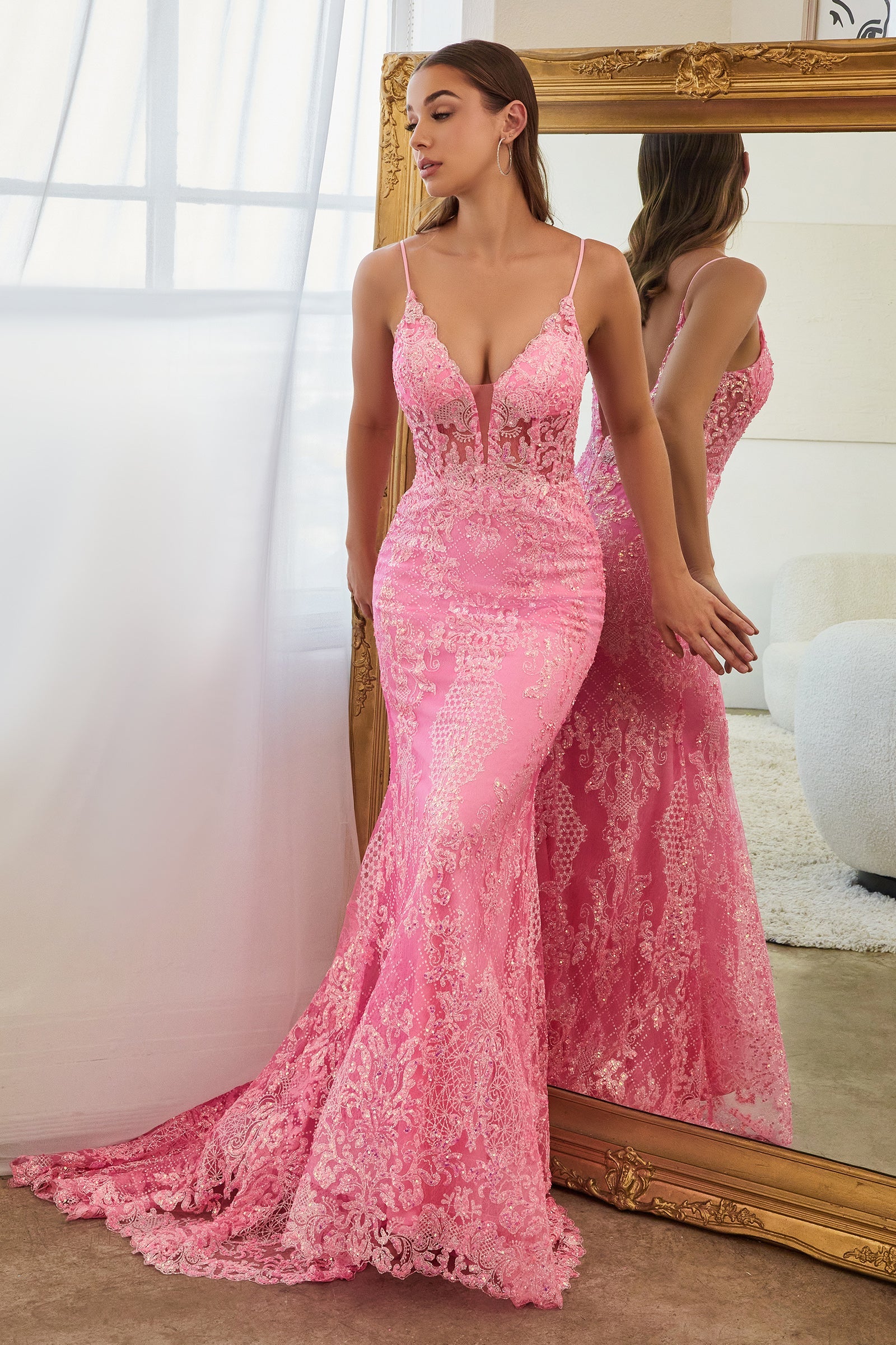 **Cinderella Divine's Enchanting Mermaid Gown: Shimmering Elegance for Memorable Occasions**